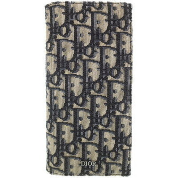 Christian Dior Oblique Vertical Long Wallet Bifold - Picture 1 of 5